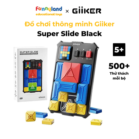 Đồ chơi xếp hình nam châm cảm ứng thông minh Giiker Super Slide Black