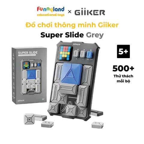 Đồ chơi xếp hình nam châm cảm ứng thông minh Giiker Super Slide Grey