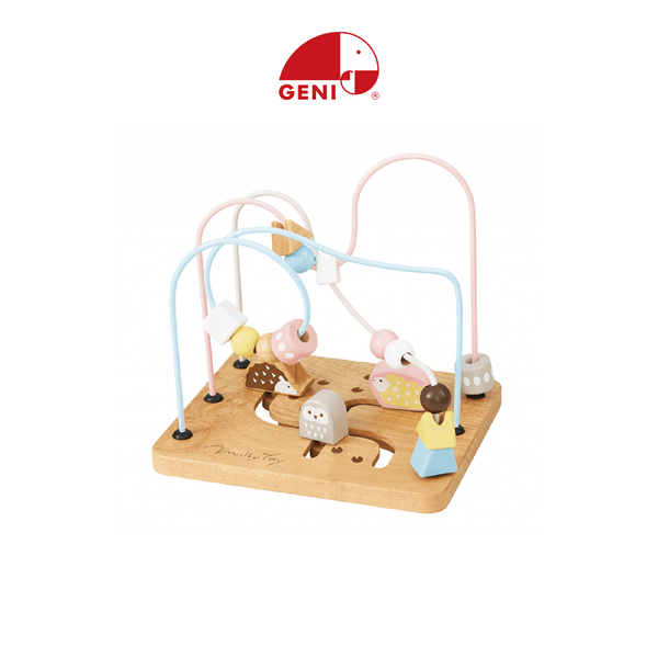 Geni - Bộ luồn hạt gỗ hình con vật (Animal March)