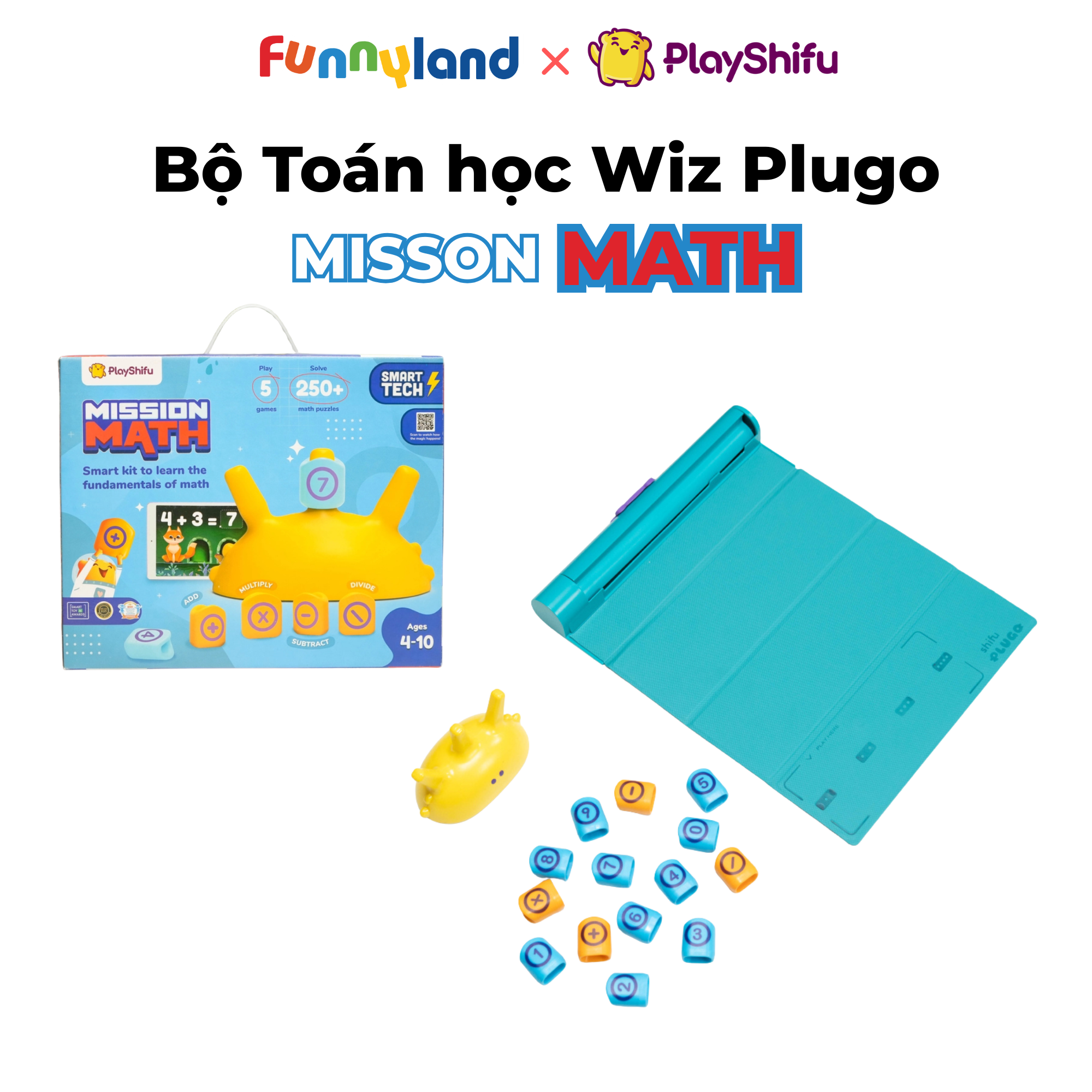 Bộ đồ chơi thực hành STEM - Toán học Wiz Plugo