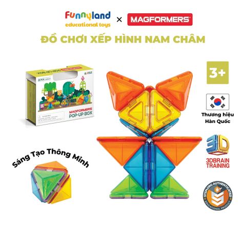 Đồ chơi xếp hình nam châm Hàn Quốc Magformers Hộp Sáng Tạo