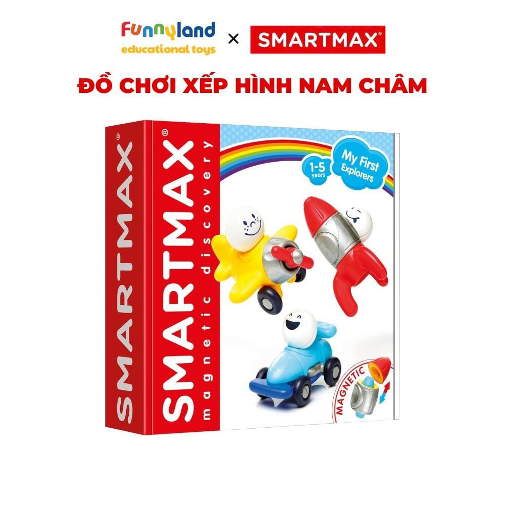 Đồ chơi xếp hình nam châm SmartMax Khám Phá Phương Tiện