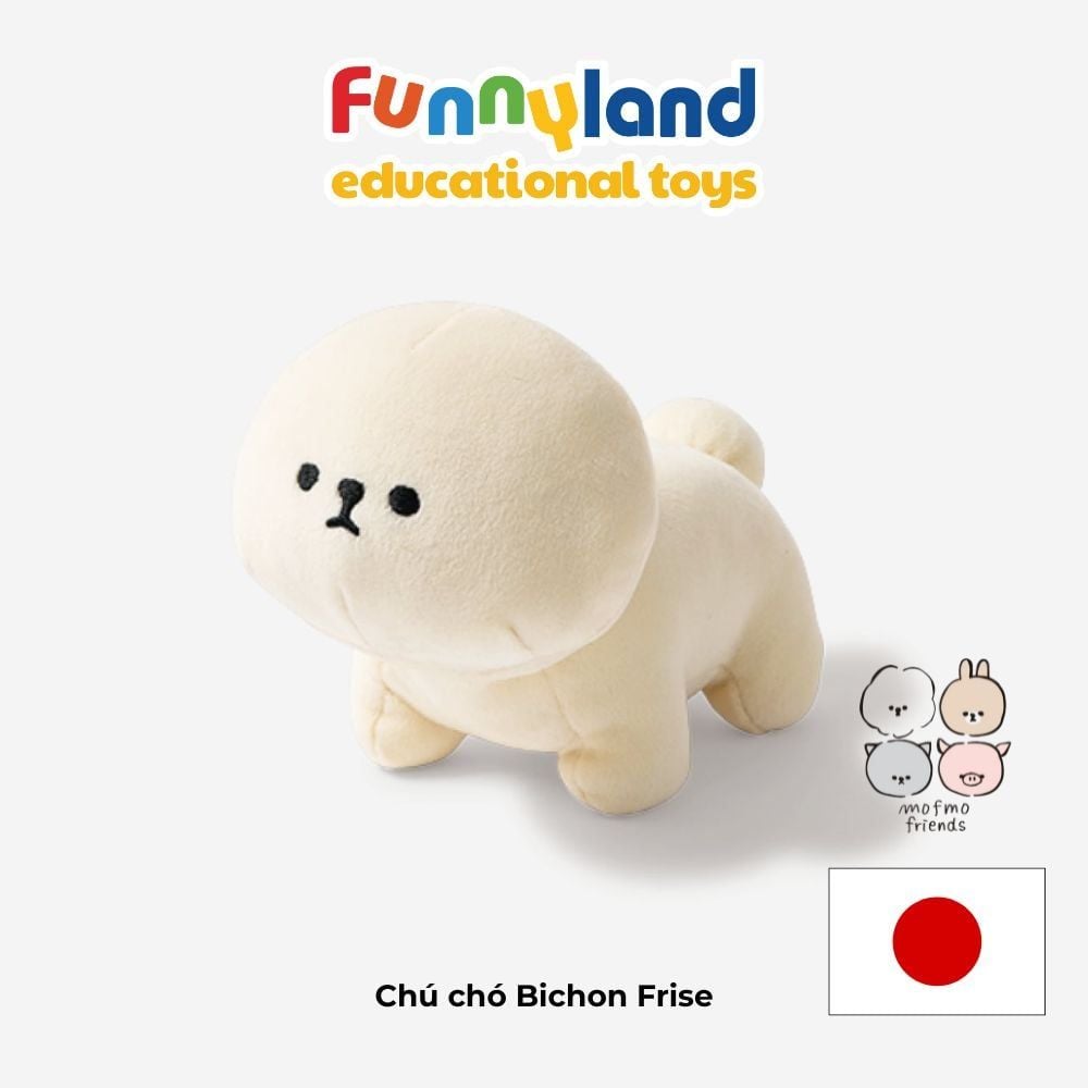 Thú bông Nhật Bản Mofmo Friends - Chú chó Bichon Frise 