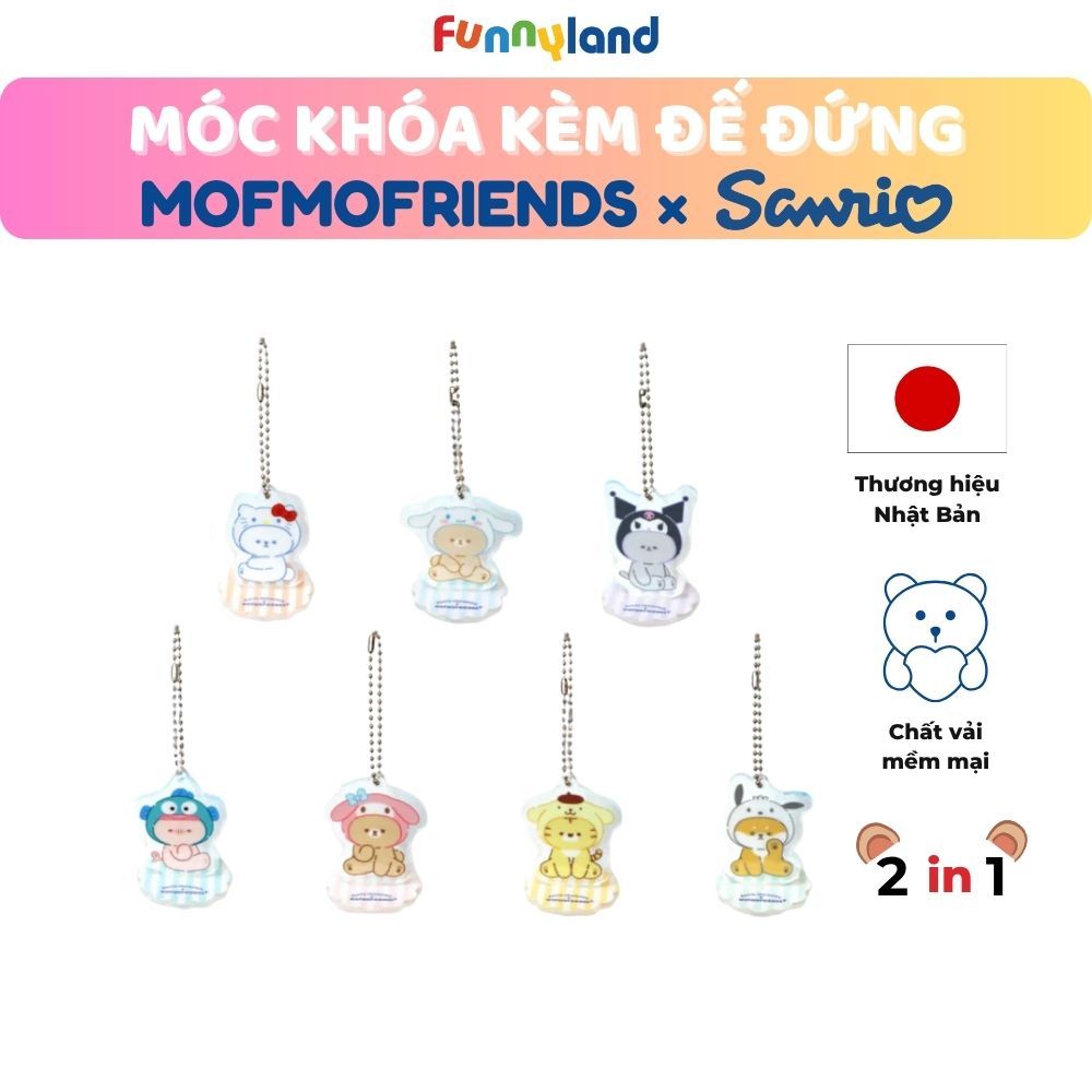 Chú Heo Micro Pig đội nón Hangyodon - Móc khóa kèm đế đứng 2 trong 1