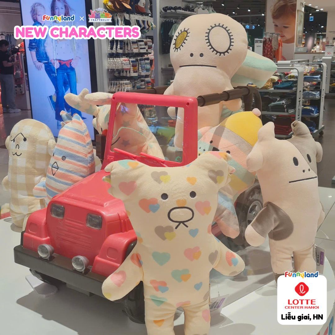  Gấu bông Nhật Bản mềm mịn Craftholic - INU-KUN Cún Mũ Len (New S) 