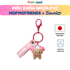 Chú Gấu Bear đội nón My Melody - Móc Khóa Nhựa PVC