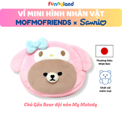 Chú Gấu Bear đội nón My Melody - Ví Mini hình nhân vật