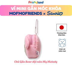Chú Gấu Bear đội nón My Melody - Ví Mini Gắn Móc Khóa