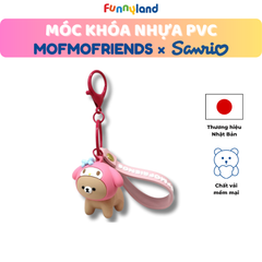 Chú Gấu Bear đội nón My Melody - Móc Khóa Nhựa PVC