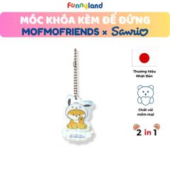 Chú Chó Shiba Inu đội nón Pochacco - Móc khóa kèm đế đứng 2 trong 1