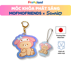 Chú Gấu Bear đội nón My Melody - Móc Khóa Phát Sáng