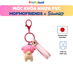 Chú Gấu Bear đội nón My Melody - Móc Khóa Nhựa PVC