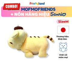 Chú Hổ Tiger Size M đội nón Pompompurin - Thú Bông Mofmo Friends x Nón Hàng Hiệu Sanrio