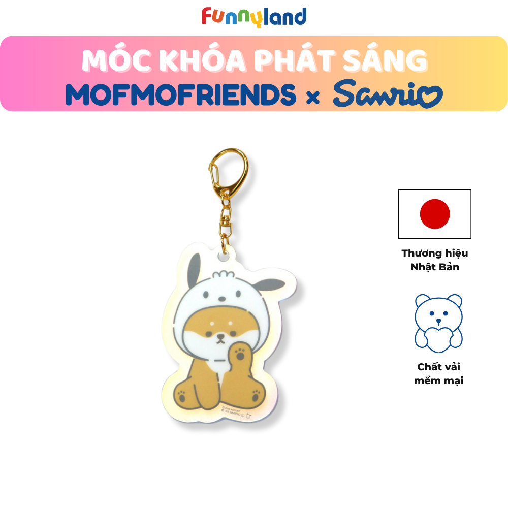 Chú Chó Shiba Inu đội nón Pochacco - Móc Khóa Phát Sáng