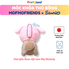 Chú Gấu Bear đội nón My Melody - Móc Khóa Thú Bông
