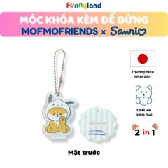 Chú Chó Shiba Inu đội nón Pochacco - Móc khóa kèm đế đứng 2 trong 1