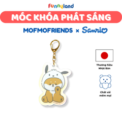 Móc Khóa Phát Sáng Thú Bông Chó Shiba Inu đội mũ Pochacco