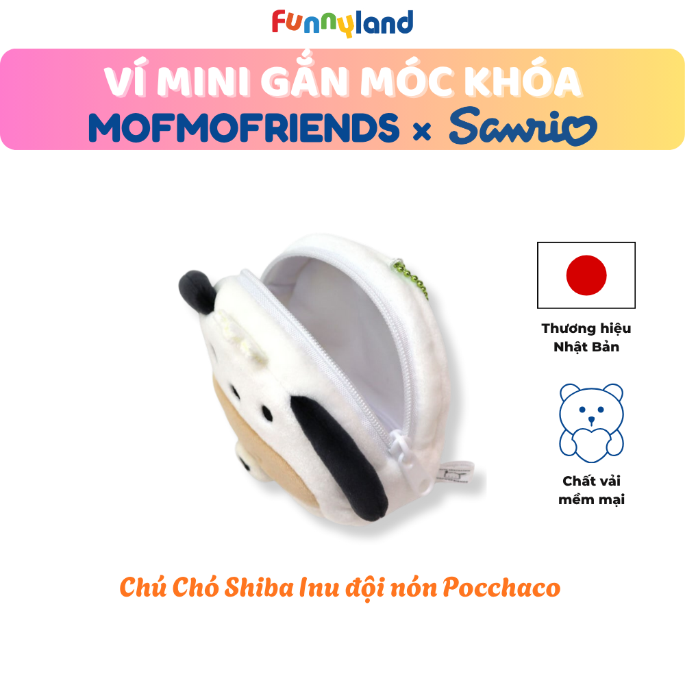 Chú Chó Shiba Inu đội nón Pochacco - Ví Mini Gắn Móc Khóa