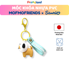 Chú Chó Shiba Inu đội nón Pochacco - Móc Khóa Nhựa PVC