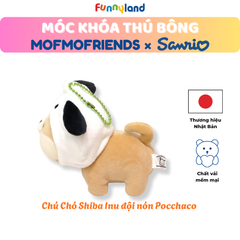 Chú Chó Shiba Inu đội nón Pochacco - Móc Khóa Thú Bông