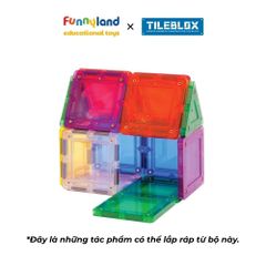 Đồ chơi xếp hình nam châm Hàn Quốc TILEBLOX Rainbow 20pc
