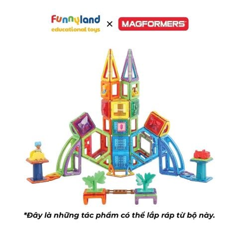Bộ Siêu Xếp Hình Nam Châm Magformers 162 Mảnh