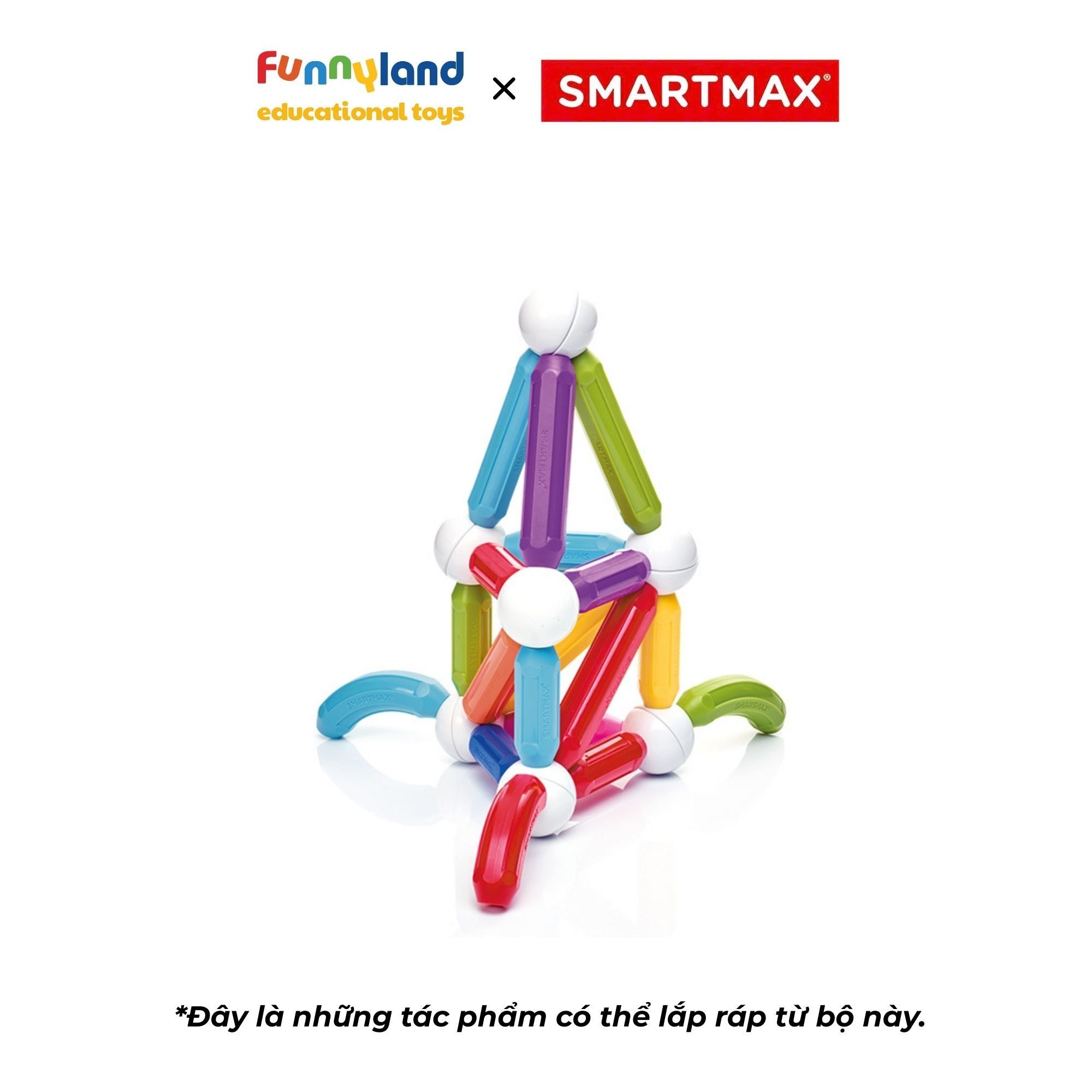 Bộ Xếp Hình Nam Châm Cơ Bản (30 pcs) SmartMax