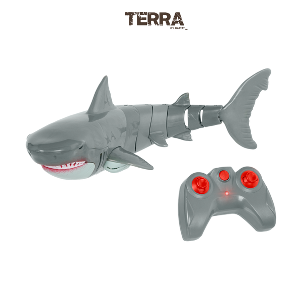 Đồ chơi mô hình động vật Terra - Cá mập điều khiển từ xa  màu xám