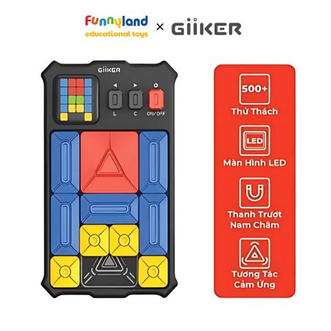 Đồ chơi xếp hình nam châm cảm ứng thông minh Giiker Super Slide Black