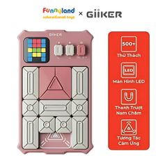 Đồ chơi xếp hình nam châm cảm ứng thông minh Giiker Super Slide Pink