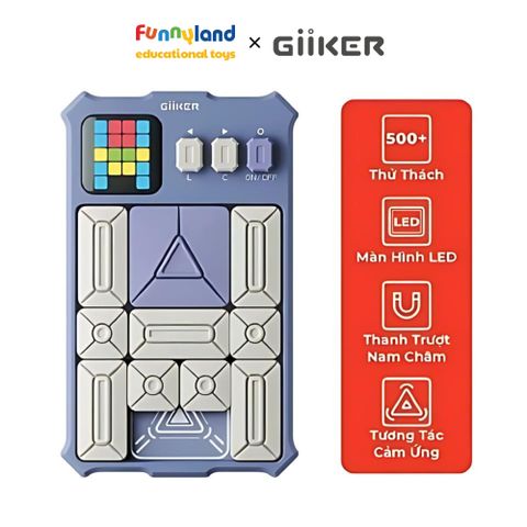Đồ chơi xếp hình nam châm cảm ứng thông minh Giiker Super Slide Lavender