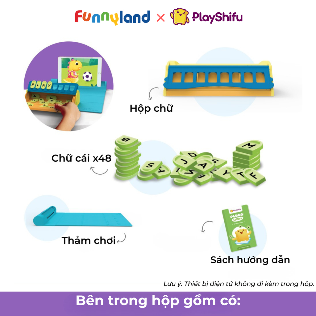 Bộ đồ chơi thực hành STEM - Từ vựng Tiếng Anh Wiz Plugo