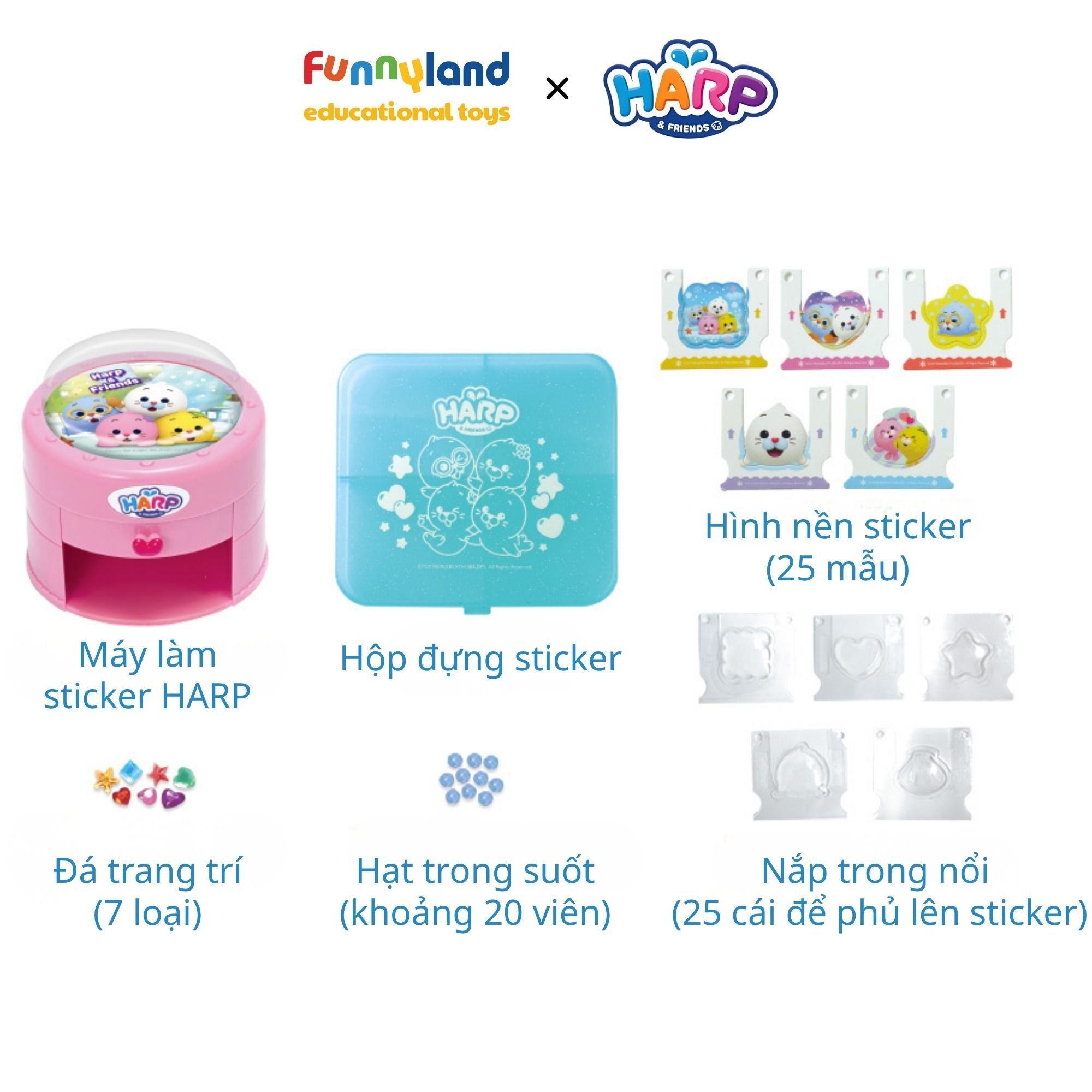 Bộ thiết kế Sticker 3D độc đáo Harp