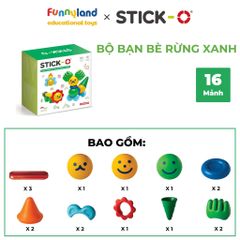 Đồ chơi xếp hình nam châm Hàn Quốc Stick-O FOREST FRIENDS SET