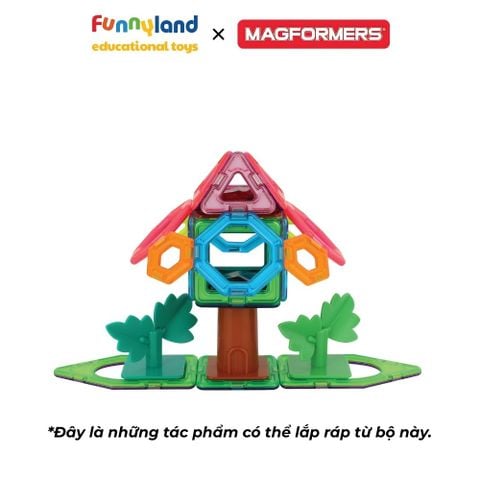 Đồ chơi xếp hình nam châm Hàn Quốc Magformers Bộ Khu Vườn Kỳ Diệu 27 chi tiết