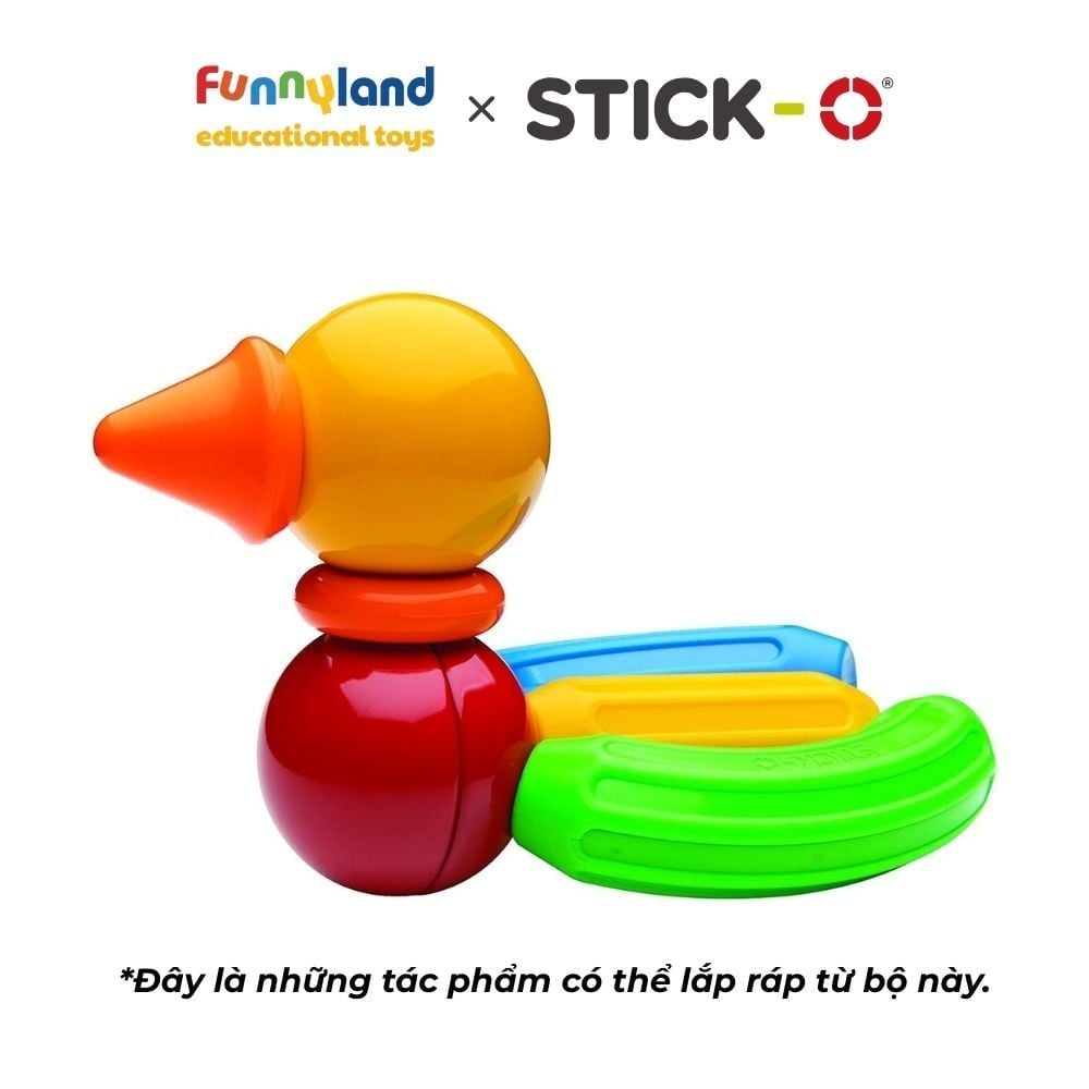 Đồ chơi xếp hình nam châm Hàn Quốc Stick-O BASIC 10 SET