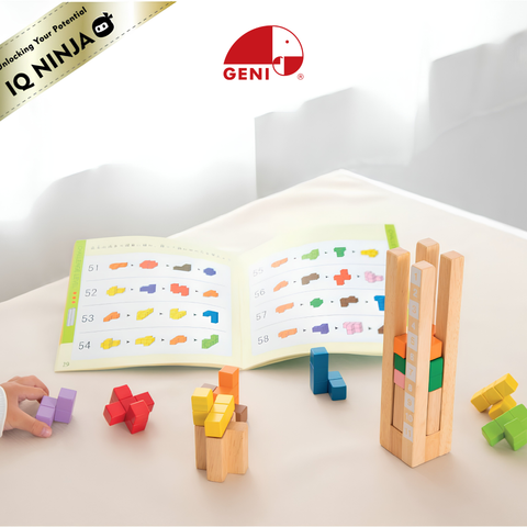 Geni - Xếp hình khối tháp gỗ (Packer Stacker)