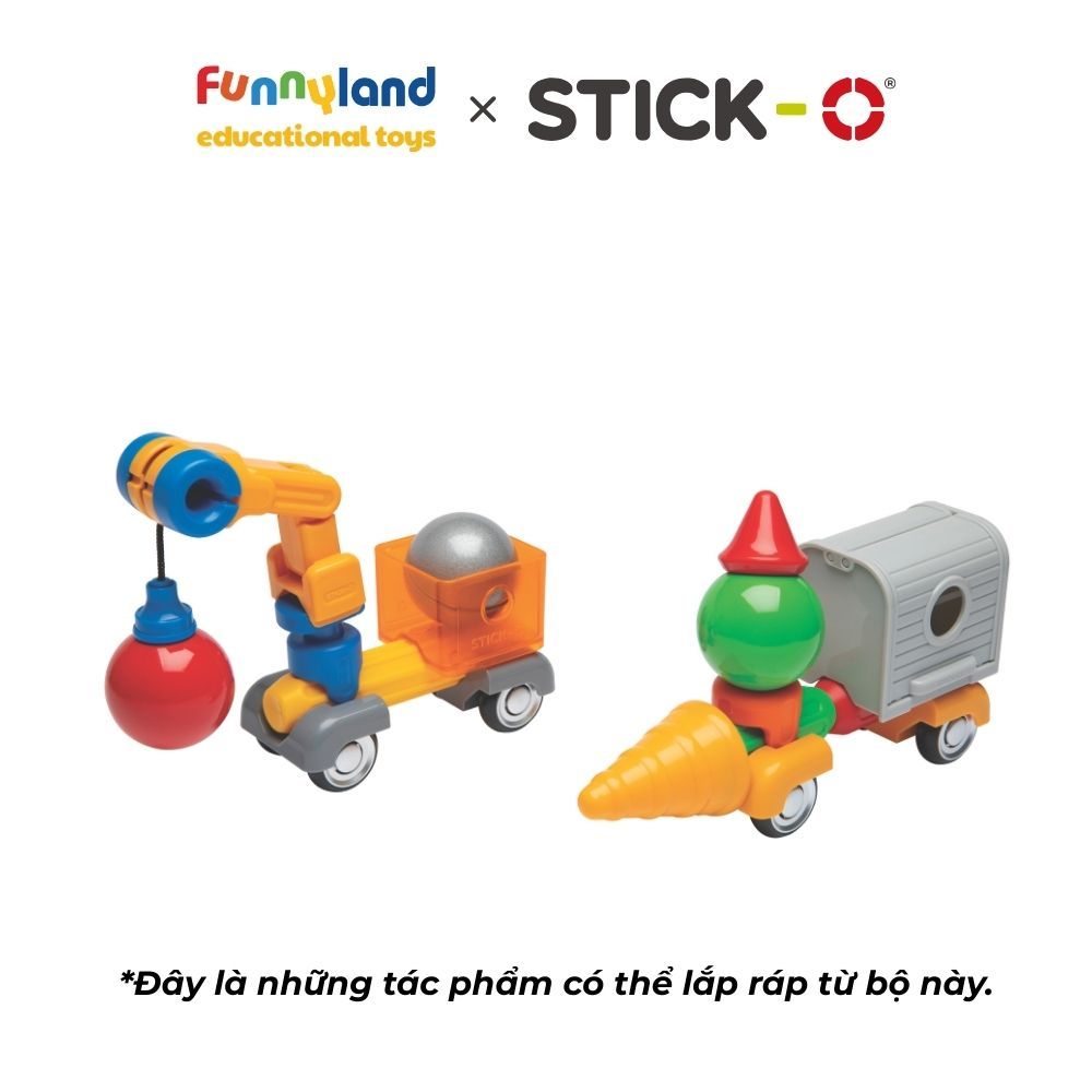 Đồ chơi xếp hình nam châm Hàn Quốc Stick-O CONSTRUCTION SET