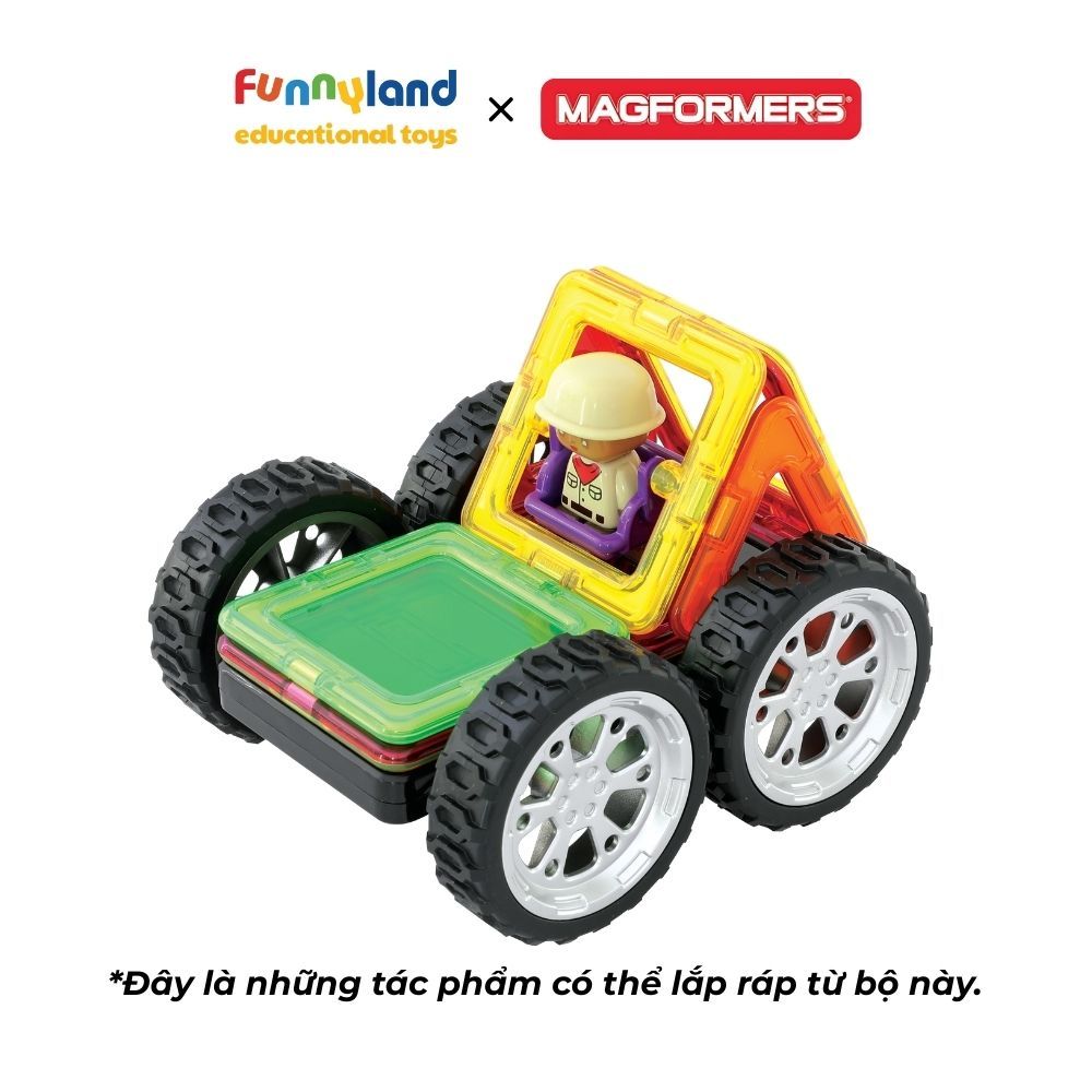 Magformers - Bộ Xe Thám Hiểm Jungle Rally (Kèm Nhân Vật)