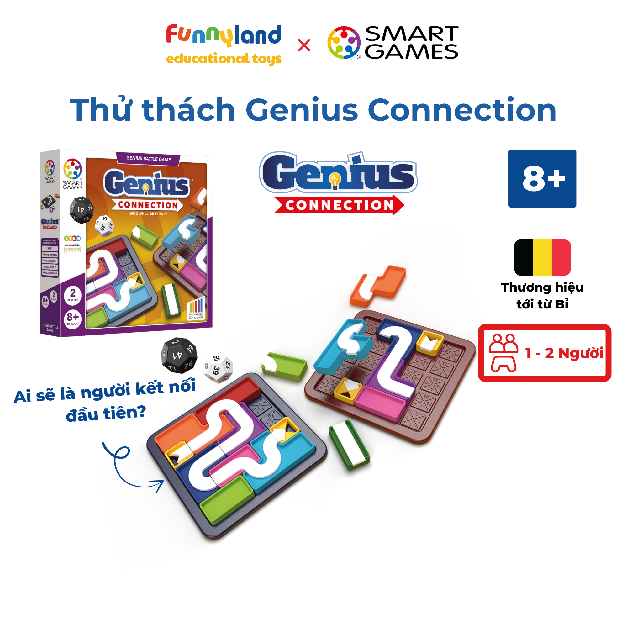 Đồ chơi trí tuệ Smartgames thử thách Genius Connection