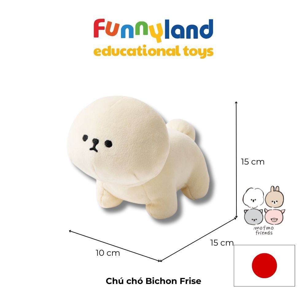Thú bông MofmoFriends S - Bichon Frise