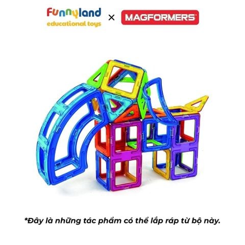 Đồ chơi xếp hình nam châm Hàn Quốc Magformers Bộ Sáng Tạo 90 mảnh