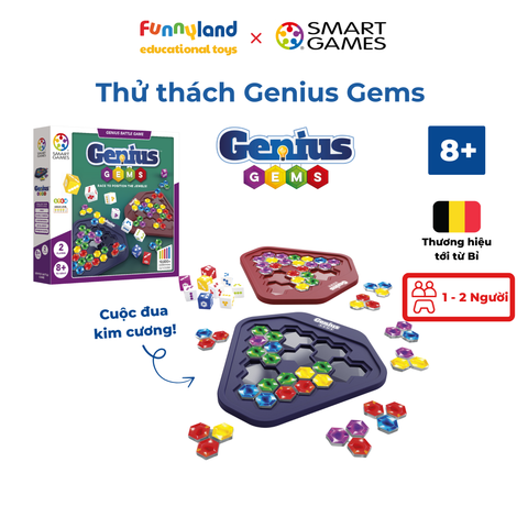 Đồ chơi trí tuệ Smartgames thử thách Genius Gems