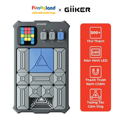 Đồ chơi xếp hình nam châm cảm ứng thông minh Giiker Super Slide Grey