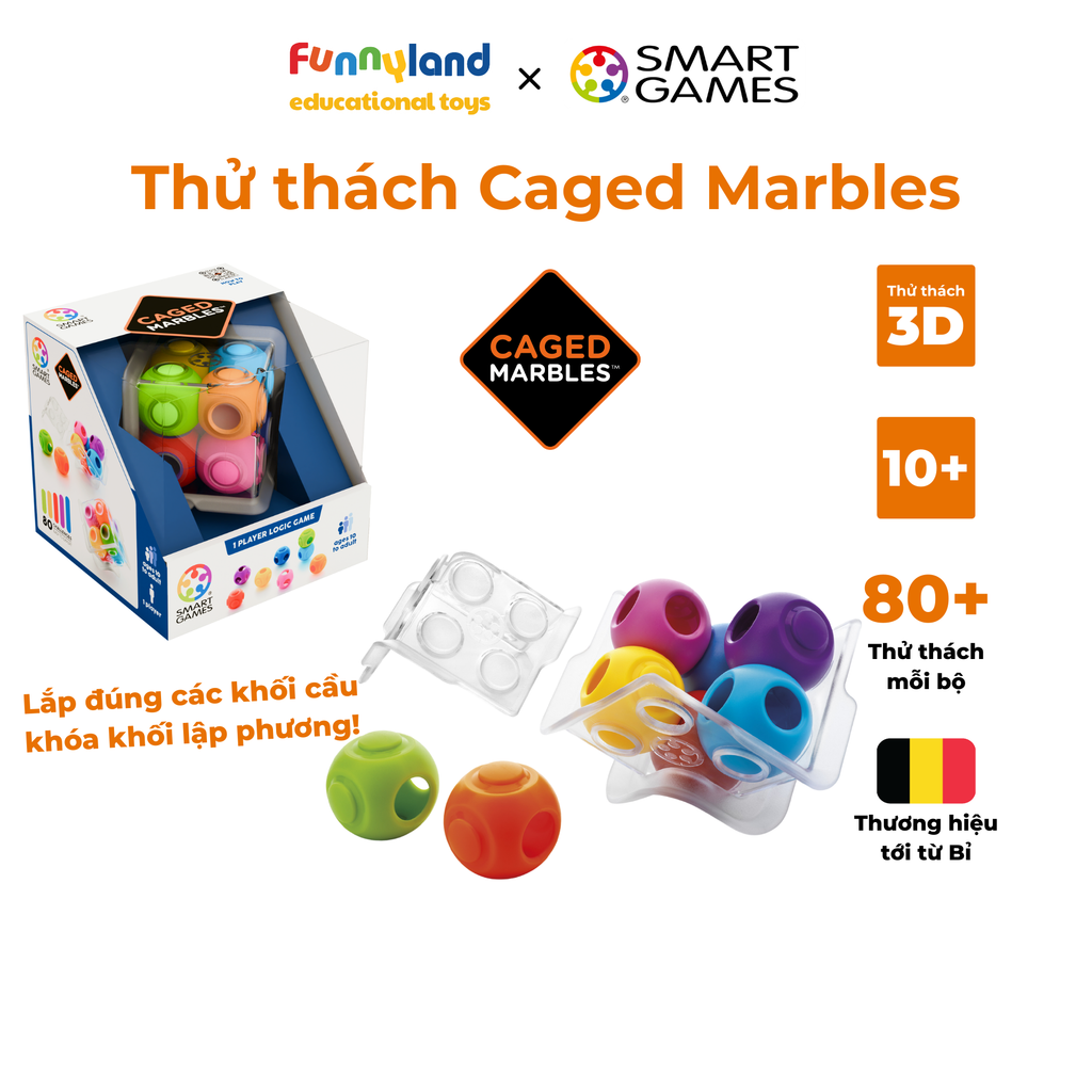 SmartGames - Thử thách Caged Marbles