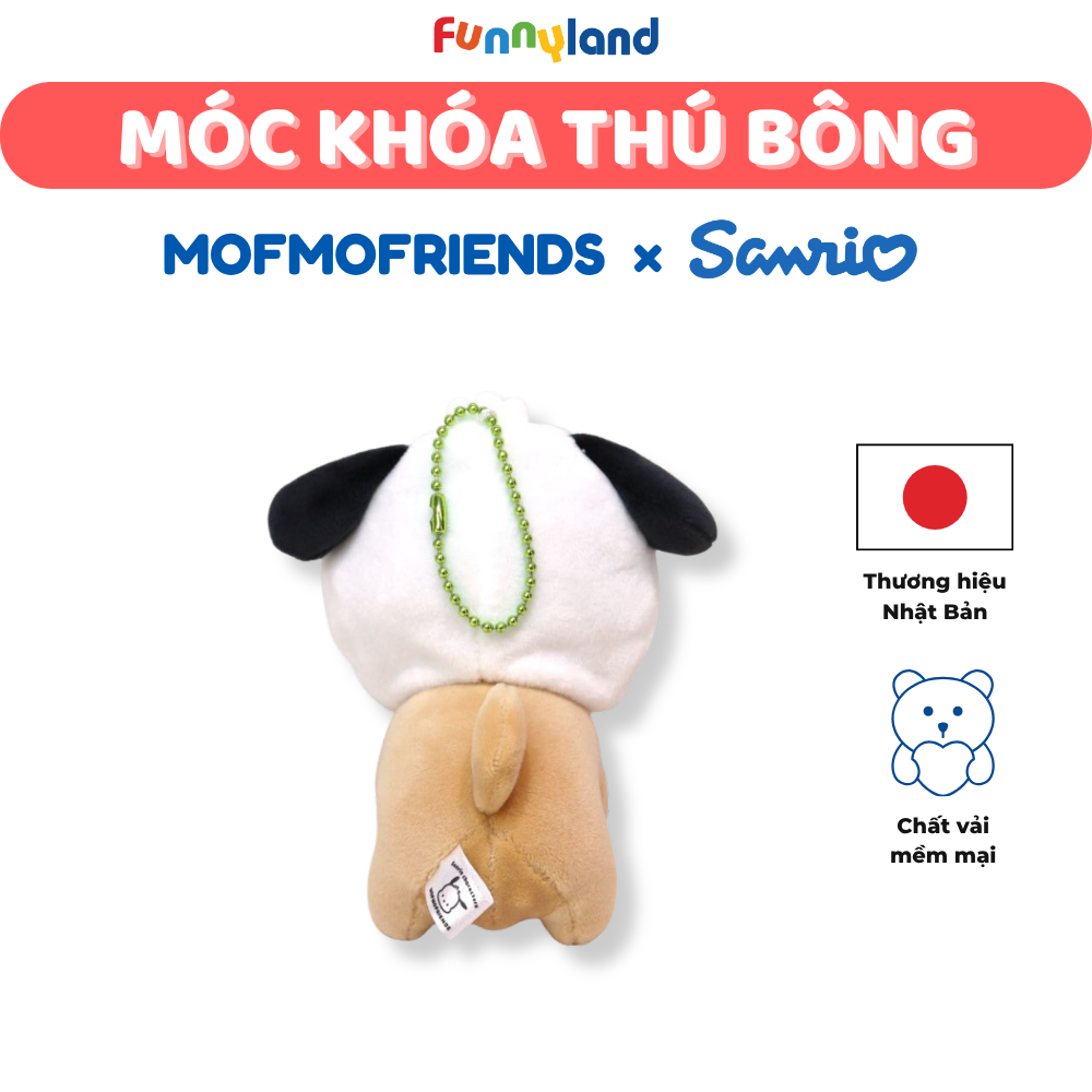 Móc Khóa Thú Bông - Thú Bông Chó Shiba Inu đội mũ Pochacco