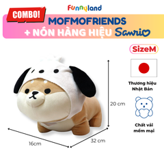 Chú Chó Shiba Inu Size M đội nón Pochacco - Thú Bông Mofmo Friends x Nón Hàng Hiệu Sanrio