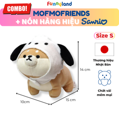 Chú Chó Shiba Inu Size S đội nón Pochacco - Thú Bông Mofmo Friends x Nón Hàng Hiệu Sanrio