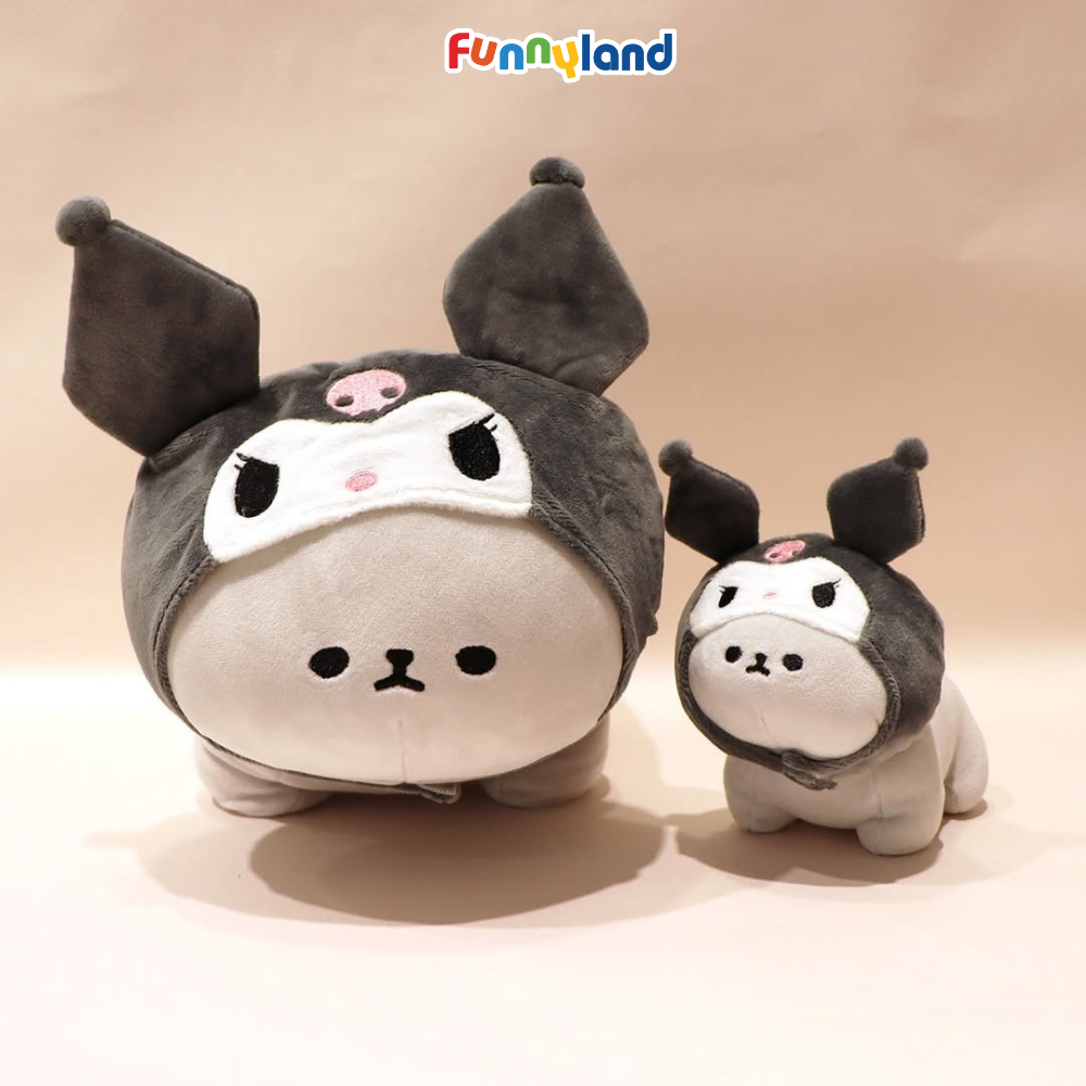 Thú bông MofmoFriends M With Cap - Kuromi