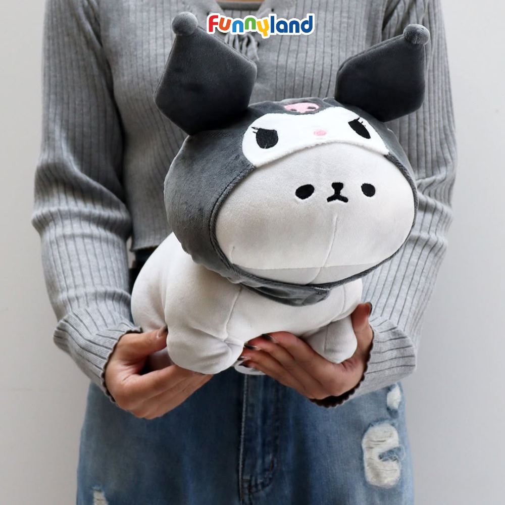 Thú bông MofmoFriends M With Cap - Kuromi